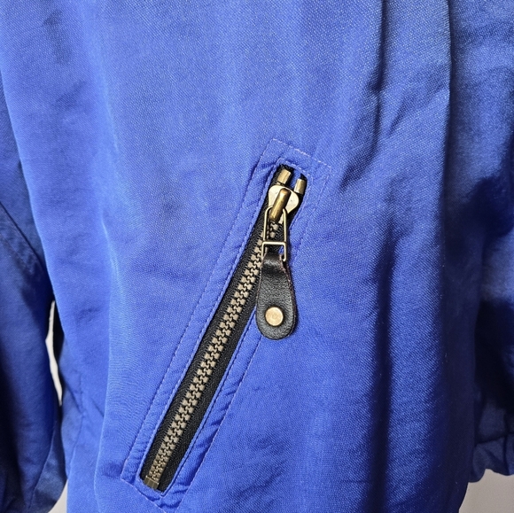 NILS Vintahe Ski Wear Lightweight Blue 3/4 Zip-Up Jacket - Picture 4 of 14